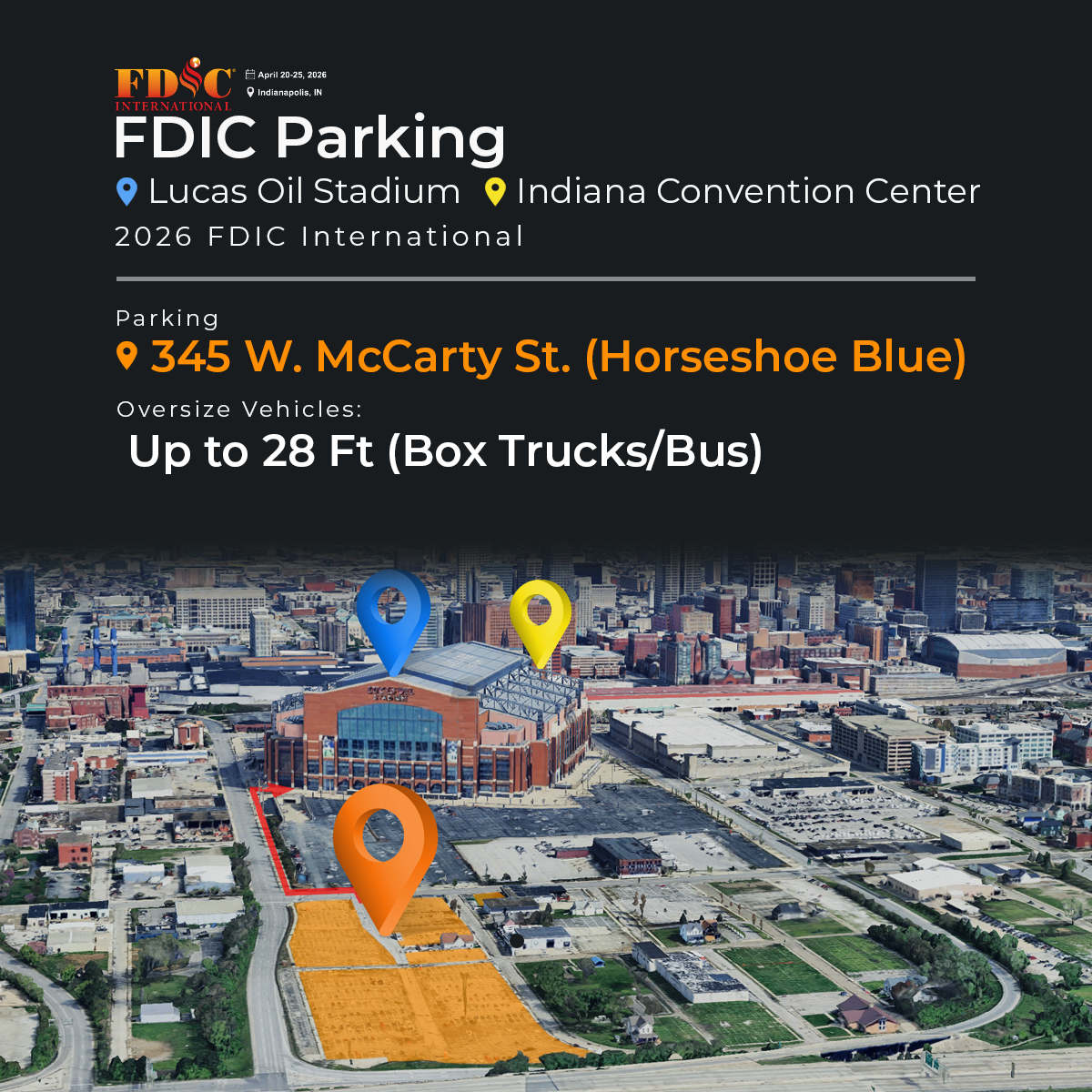 FDIC 2026 Horseshoe Lot 1 Day Pass Box Truck 